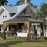 12' x 12' Hardtop Gazebo Outdoor Al