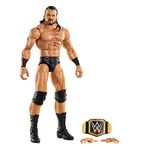 WWE MATTEL ?Top Picks Elite Drew McIntyre 6-inch Jeff Action Figure with Deluxe Articulation for Pose and Play, Life-like Detail, Authentic Ring Gear & Accessory,Multi,GVC02