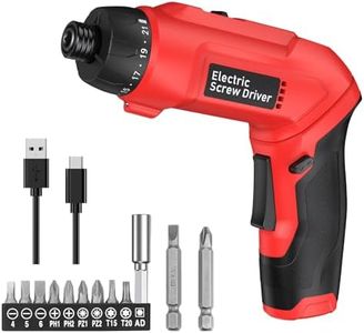 AMIR Cordless Electric Screwdriver, 20+1 Torque/Max. 650 RPM Electric Screwdriver, 2000mAh 3.6V Rechargeable Battery Cordless Drill Driver Set with 11Pcs Bits, LED Light for DIY Tools Home Office