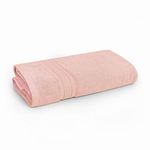 HOMEMONDE 100% Cotton Towels for Bath | Towels for Bath Large Size | Soft & Absorbent | 500 GSM | 1 Piece Bath Towel for Men/Women | Quick Dry & Durable | 140 x 70 CM | Baby Pink