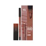 Swiss Beauty Line & Fine Lip Duo with Lip Liner & HD Matte Lipstick |Matte Finish |Long-Lasting | Non-Drying | 3.2gm