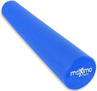 Maximo Fitness Foam Roller – 36" x 6" Exercise Rollers for Trigger Point Self Massage and Muscle Tension Relief, Massager for Back, Fitness, Physical Therapy, Exercise, Pilates and Yoga, Blue