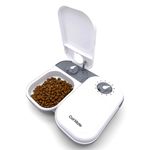 Cat Mate C200 2 Meal Automatic Pet Feeder with Timer and Ice Pack For Cats And Small Dogs, For use with Wet and Dry Food - White