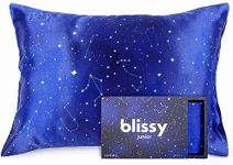 Blissy Toddler Silk Pillowcase - 100% Pure Mulberry Silk - 22 Momme 6A High-Grade Fibers - Soft and Gentle Silk Pillowcase for Kids Hair and Skin (Youth 18 x 24 in, Night Sky)