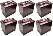 6 X TROJAN T-105 PLUS 6V 225 Ah. DE