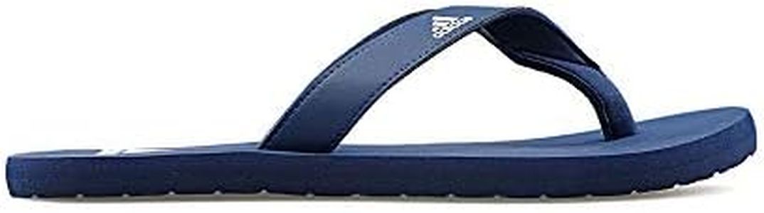 adidas Eezay Flip Flop Men's Flip-Flops, Dark Blue/Footwear White/Dark Blue, 9 US