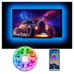 DAYBETTER LED Lights for TV 55-75Inch, 15FT Color Sync USB Hue RGB Fancy Smart Music Luces Behind Strip Light, Ambient bias Lighting Backlight for 65 Inch Monitor Gaming PC Bedroom