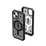 UAG Case Compatible with iPhone 15 Plus Case 6.7" Pathfinder Clear Ash/Black Built-in Magnet Compatible with MagSafe Charging Rugged Transparent Dropproof Protective Cover by URBAN ARMOR GEAR