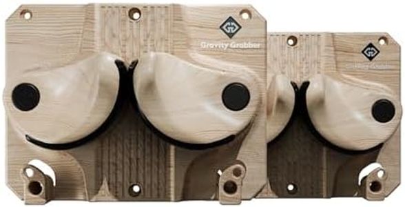 Gravity Grabber - Ultimate Ski & Snowboard Wall Rack | Secure, Non-Slip Storage | Fits Any Ski/Board | Garage Organization | Ski Storage Rack | Snowboard Storage Rack | Winter Gear Organizer | 2 Pck