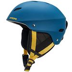 OTTEXPO Ski Helmet for Adult, Shockproof Protective ABS Hard Shell with EPS Foam, Snowboard Helmet for Men Women and Youth (Blue, L)