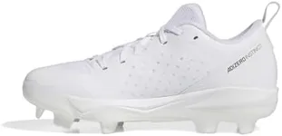 adidas Women's Adizero Instinct TPU Softball Sneaker, White/Black/White, 8