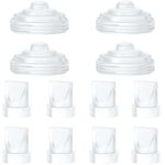 8Pcs Duckbill Valves and 4Pcs Diaphragm Compatible with Momcozy M5 Breast Pump, Breast Pump Replacement Accessories for M5 Momcozy, M5 Breast Pump Replacement Accessories