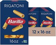 Barilla Rigatoni Pasta, 16 oz. Box (Pack of 12) - Non-GMO Pasta Made with Durum Wheat Semolina - Kosher Certified Pasta