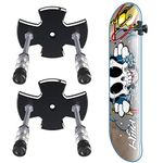 YEZRO Skateboard Wall Mount, Skateboard Wall Hanger for Skateboard Deck Display 2 Packs All Metal