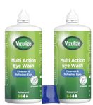 Vizulize Multi Action Eye Wash, Pack of 2, 300ml Bottles