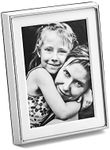 Georg Jensen Deco Picture Frame, Large, Dark Grey Plastic, Material: Mirror Polished Stainless Steel, Plastic & Magnet