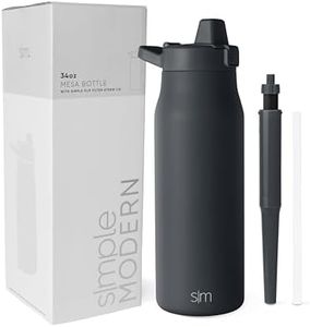 Simple Modern Filtered Water Bottle | Insulated Stainless-Steel Carbon Filter Travel Water Bottles | Reusable for Clean Drinking Water On The Go | Mesa Collection | 34oz, Graphite