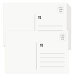 KTFNOMES Blank Postcards for Mailing, 100 White 4x6, Mailable Postcards Set Make Your Own Printable Postcards 300gsm/14pt Postcard Paper Cardstock for DIY Mailing Christmas Thanksgiving Painting