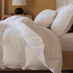 Double Stitch US Down Comforter King Size, All Season Ultra-Soft Luxury White Down Duvet Insert, 100% Cotton Shell, Lightweight Breathable Duvet, Made in Canada, All Season, King(106" x 90")