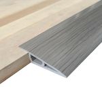 Door-Threshold-Ramp Floor-Transition-Strip 36 inch, Threshold 3/4''~4/5'', Thresholds for Doorways, Wheelchair Ramp Edge-Reducer for Door/Floor (Wood Grain Gray, 36 in)