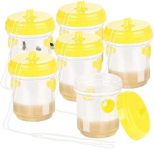 Exbuster Wespenfallen: Giftfreie Wespen- & Fliegenfalle zum Hinstellen und Aufhängen, 6er-Set (Fliegenfalle Lebend, Lebendfliegenfalle, Insektenschutz)