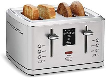 Cuisinart 4-Slice Digital Toaster with MemorySet Feature, 7-Shade Settings and 7 Bread Types, Stainless Steel (CPT-740C)