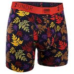 2UNDR Men's Eco Shift Boxer Brief, Leaf Cycles, Medium