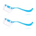 WOLEDOE 2 Pack Hedgehog Bath Brush, Guinea Pig Massage Combs, Small Animal Grooming Accessories, Cleaning Tool, Suit for Hamster, Sugar Gliders, Bunny, Ferrets, Rats, Chinchilla - Blue