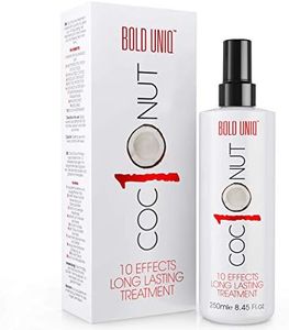 Coconut Heat Protectant Spray For Hair – Flat Iron Thermal Heat Protection Up To 450ºF – Protector Spray For All Hair Types – Heat Defense Leave in Treatment - Prevents Frizz & Split Ends – 8.45fl.oz