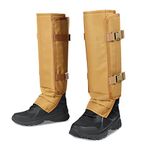HUNTARMOR Snake Gaiters Leg Guards: Waterproof Snake Chaps for Hunting, Adjustable Leg Gaiter Snake Bite Protection for Lower Legs, Lightweight Flexible Design Snake Guards Fits Men & Women