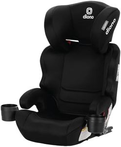 Diono Everett NXT High Back Booster Car Seat with Rigid Latch, Lightweight Slim Fit Design, 8 Years 1 Booster Seat, Black