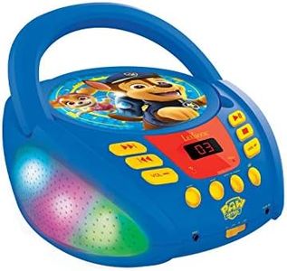 Lexibook, La Pat' Patrouille, Lecteur CD Bluetooth pour Enfants, Portable, Effets Lumineux, Prise Micro, Entrée aux-in, Pile ou Secteur, Filles, Garçons, Bleu/Rouge, RCD109PA