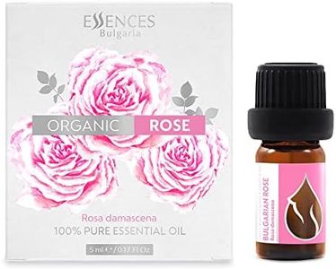 Essences Bulgaria Aceite Esencial de Rosa Orgánica 5ml | Rosa damascena | 100% Puro y Natural | Sin Diluir | Grado Terapéutico | Granja Familiar | Destilado al Vapor | Sin OMG | Vegano