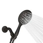 SparkPod High Pressure Shower Head - 6 Spray Settings - Wide Angle Handheld Set - 70 Inch Long Hose - Oil Rubbed Bronze Finish - High Pressure Handheld Shower Head - Power Massage Mode - Soothing Mist