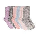 Sock Stack 6 Pairs Of Ladies Chunky Wool Socks Womens Thick Heavy Duty Work Boot Sock UK Size 4-7