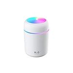 Essential Oil Diffuser Portable Colorful Cool Mini Humidifier, 300ml USB Personal Desktop Humidifier with 7-Color LED Night Light, Auto-Off, Ultra-Quiet, Suitable for Home, Office, Baby Room, Car