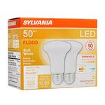 Sylvania Home Lighting 73993, 50W Equivalent, R20 Led Dimmable Light Bulb, Efficient 5W, Soft White (2 Pack)