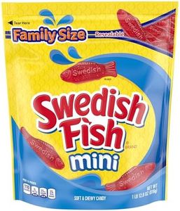 SWEDISH FISH Mini Soft & Chewy Candy, Family Size, 1.8 lb