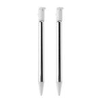 Gamer Gear 3DS Stylus - White Retractable Touch Screen Pen - Pack of 2 Touch Screen Stylus - Dual Function Stylus Pen - Extendable Stylus Fine Tip for Control Video Games