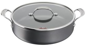 Tefal H9129943 Shallow pan 30cm, Jamie Oliver, Hard Anodised, Aluminium, 5.4 liters, Black