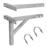 Loops 12" T & K Galvanized Wall Mounting Bracket - Heavy Duty