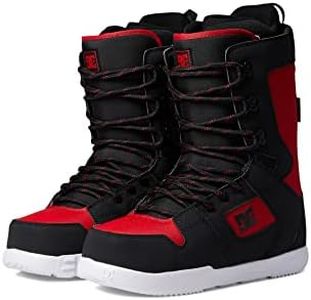 DC Phase Mens Snowboard Boots Black/Red/Black 8
