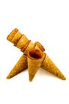 PJaspert Eiswaffeln | Ice-Cream Cone "Mini Cone" 60xØ27mm Edged (64 Pieces)