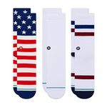 Stance The Americana Crew Socks [3 Pack], Multi, Medium