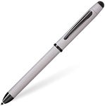 Cross Tech3+ Refillable Multi-Function Ballpoint Pen with Stylus, Medium Ballpen And Pencil, Includes Premium Gift Box - Brushed Chrome