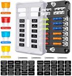 Nilight 12 Way Blade Fuse Block 12 