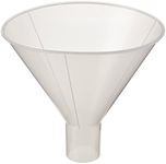 Globe Scientific 600166-1 Polypropylene Powder Funnel, 180mm Funnel Size, 180mm Top Diameter