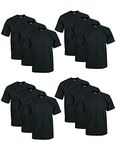Pro Club Heavyweight T-shirt Large Tall Black-12pack/1 Dozen