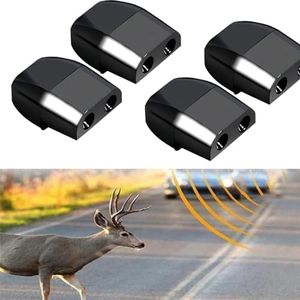 MACHSWON Deer Whistles for Car Invisible Automotive Interior Safety Products Animal Warning Devices Horns Sensor Alerts Gadgets for Car SUV Truck Vehicles Black 4pcs