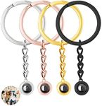 Collienght Custom Keychain with Photo I Love You 100 Languages ​​Projection Keychain Cute Keychain Charms Memory Remembrance Keyring (Projection Keychain - 1)